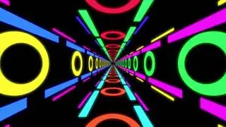 Fantastic Tunnel Retro Loop | Circles Theme IN | 4K Background Video | Free Download