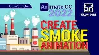 Adobe Animate CC 2022: Create Smoke Animation | Flash Tutorial | Make Factory Smoke Animation