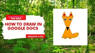How To Draw in Google Docs | Drawing a fox with shapes