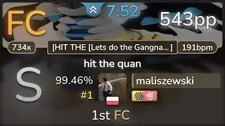 maliszewski | gingus - hit the quan [HIT THE [Lets do the Gangnam Style]] +HDHR 99.46% (#1 543pp FC)