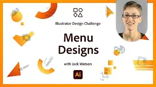 Menu with Repetition & Proximity | Illustrator Marketing Challenge