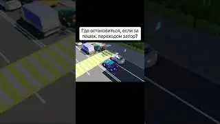 Где остановиться, если за пешеходным переходом затор?