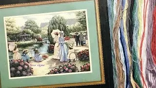 #57. Вышивка/ МОЙ НОВЫЙ ПРОЦЕСС/ Dimensions 35021 - A Stroll In The Park / Прогулка в парке/ Начало