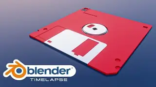 Floppy Disk in Blender - 3D Modeling | @PSDPRO