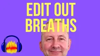 Reducing voice over breaths using Audacity