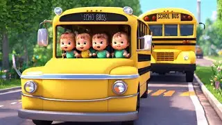 Wheels on the truck 🚛 - Fun Cars Animals Cartoons For Kids - Nursery Rhymes & Kids Songs