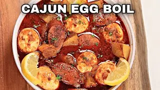 How To Make The Perfect Cajun Egg Boil | Spicy Eggs Recipe  | Soo good