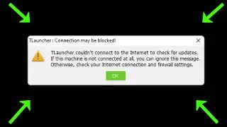 TLauncher - Connection May Be Blocked - TLauncher Couldt Connect To The Internet - Fix - 2022