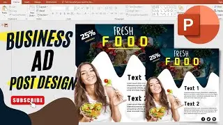 How to Create a Professional Brand business Advertising post design in PowerPoint in urdu/hindi.