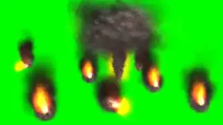 green screen effect - explosion, fire, smoke