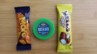 Moro Chocolate vs Mini Beans vs Mellow Marshmellow Chocolate