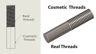 How to create/Represent/Unbaled shaded Cosmetic Thread in SOLIDWORKS Part model, Assembly, & Drawing