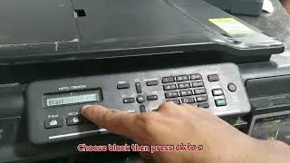 BROTHER MFC T800W PRINTER - NO PRINTOUT BLACK PROBLEM FIXED.