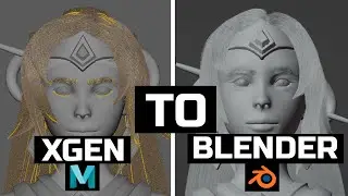 Xgen to Blender tutorial