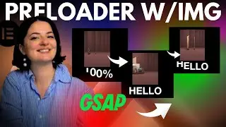 GSAP PRELOADER WITH COUNTER & IMAGE -  Elementor Wordpress Tutorial Flex Container