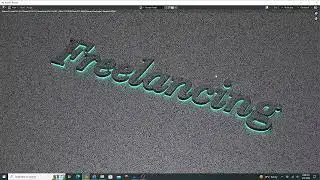 Creating text based 3D logo mockup. Easy blender tricks