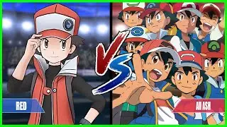 Pokemon Battle Series: Red Vs All Ash