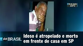 Idoso é atropelado e morto em frente de casa em São Paulo | SBT Brasil (30/08/18)