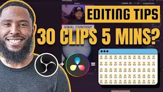 Create A Month's Worth of Content in Minutes For Free (DaVinci Resolve + OBS)