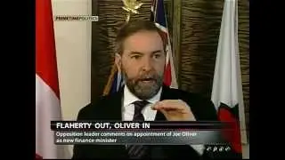 Mulcair accuses Joe Oliver of racism