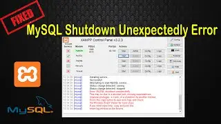 How to Fix MySQL Shutdown Unexpectedly Error | Solved XAMPP MySQL Error