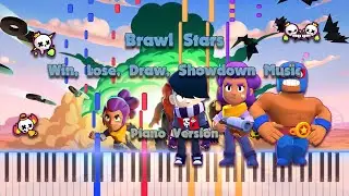 Brawl Stars Win, Lose, Draw, and Showdown Music Piano
