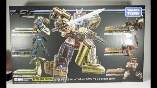 Unboxing: Takara Tomy Transformers Masterpiece Gattai MPG-06S Trainbot Raiden Box Set