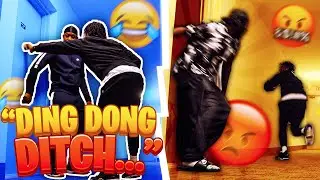 EXTREME DING DONG DITCH IN THE HOOD!! *GONE WRONG*
