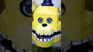 Fredbear Mask [ Eyes Tutorial ] #shorts #fnaf #fredbear #fnafcosplay #fnafmovie