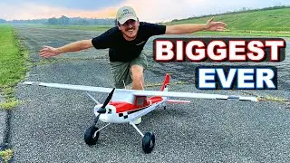 BRAND NEW HUMONGOUS RC PLANE!!! - E-flite Carbon-Z Cessna 150T 2.1m - TheRcSaylors