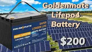 Goldenmate 12v 100ah Lifepo4 Budget Battery - $200