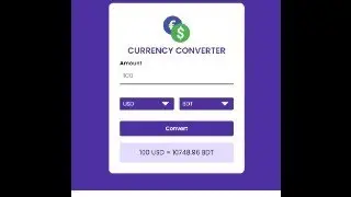 Currency Converter in JS - Javascript Project