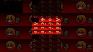 🗿ROCK ON THE GROUND Over ONE Million Times #geometrydash #shorts
