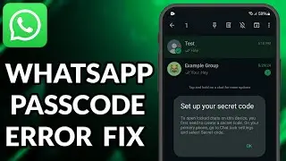 How To Solve Set Up Passcode To Lock This Chat In WhatsApp