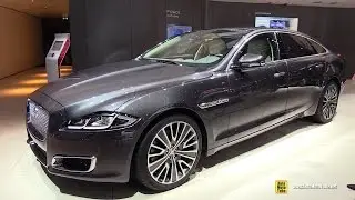 2017 Jaguar XJ 3.0L Diesel Autobiography LWB - Exterior Interior Walkaround - 2016 Paris Motor Show