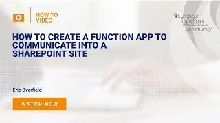 How to Create a Function App to Communicate into a SharePoint Site