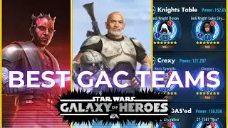 40 Best GAC Teams RANKED in SWGOH (No Galactic Legends)