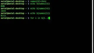 BASH tutorials - Arrays