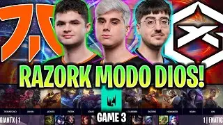 RAZORK ACTIVA EL MODO DIOS CONTRA TH3ANTONIO! | FNC vs GX Game 3 LEC PLAYOFFS 2024 ESPAÑOL LVP