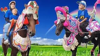 Kuda - Kuda Renggong Terbaru - Arak arakan kuda - Horse carriage- Lagu Anak Kucing meong meong
