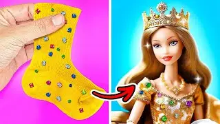 TINY CRAFTS FOR DOLLS 🎀🎨 Rich Student vs. Broke Student! Creative DIYs & Hacks Showdown by 123 GO!