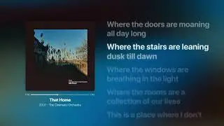 The Cinematic Orchestra - That Home | Letra da Música