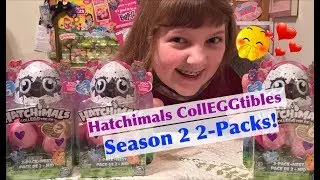 Hatchimals CollEGGtibles Season 2 Opening Surprise Eggs 2-Packs with Nest – Unboxing & Toy Review