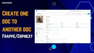 Create a new document from another document in Frappe/ERPNext #frappe #erpnext #dkcoder