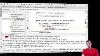 C# Clean Arch Entity Framework Core 2018 | S4P14 | NullReferenceException in GetCustomerById