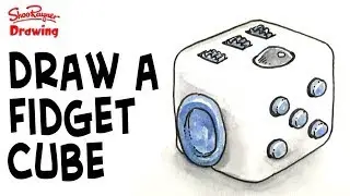 How to draw a Fidget Cube - step by step