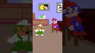 Mario meets Luigi for the first time!