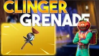 **NEW** CLINGER GRENADE GAMEPLAY! (Fortnite BR Sticky Grenade Gameplay)