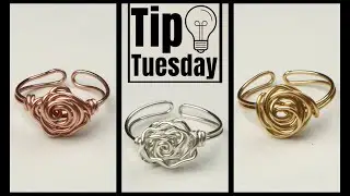 Adjustable Wire Rose Ring Tutorial