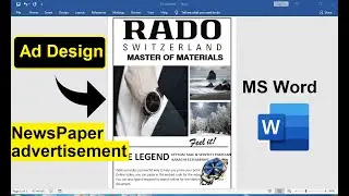 how to Make newspaper advertisement template word